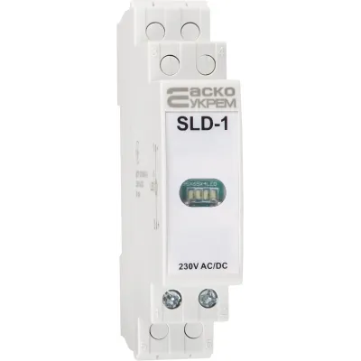 Модульний сигнальний індикатор АСКО-УКРЕМ 230V AC/DC SLD-1 білий
