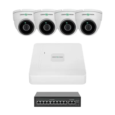 Комплект відеоспостереження на 4 камери GV-IP-K-W98/4 4MP