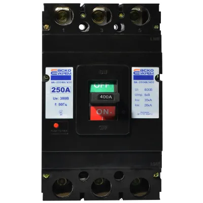 Автоматичний вимикач АСКО-УКРЕМ ВА-2004N/400 3p 250А (A0010040072)