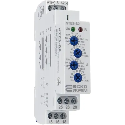 Реле часу асиметричного циклу АСКО-УКРЕМ NTE9-S2 AC/DC 12-240V (A0010240008)