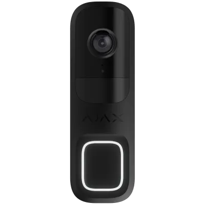 Ajax Doorbell black RAL 9005 Відеодзвінок