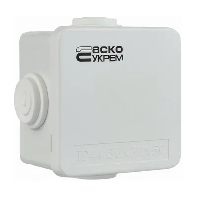 Коробка розподільча АСКО-УКРЕМ 80х80х50 біла IP44 (A0150170014)