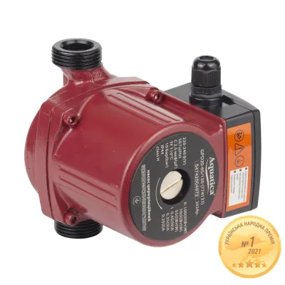 Насос циркуляційний 100Вт Hmax 6м Qmax 75л/хв Ø1