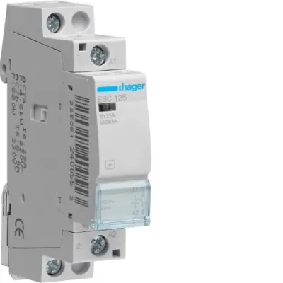 Контактор модульний Hager 2p 25A 1NO 230B AC (ESC125)