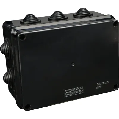 Розподільча  коробка серії UAtmo Jet Black 150*110*70 (уп. 10шт) (A0150170034)