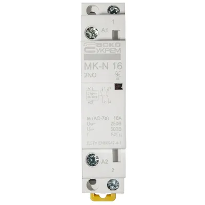 Модульний контактор АСКО-УКРЕМ MK-N 2P 16A 2NO 220V (A0040030023)