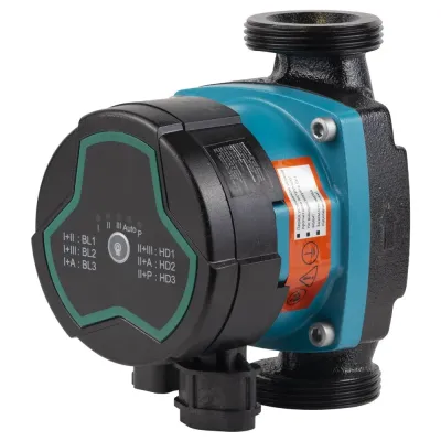 Насос циркуляційний енергозберігаючий 5-39Вт Hmax 6м Qmax 53л/хв Ø1½