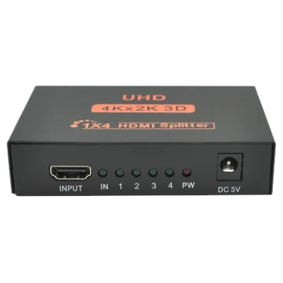 1=>4 порта 4K, 2K DC5V/2A Активний HDMI сплітер
