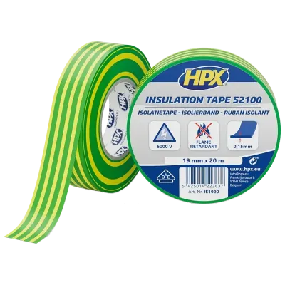 HPX IE1920 HPX52100 19мм х 20м Стрічка ПВХ ізоляційна