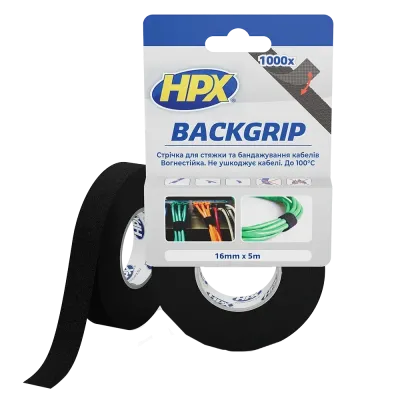 BACKGRIP BG1605 16х1,25мм 5м Стрічка-липучка для бандажу кабелів