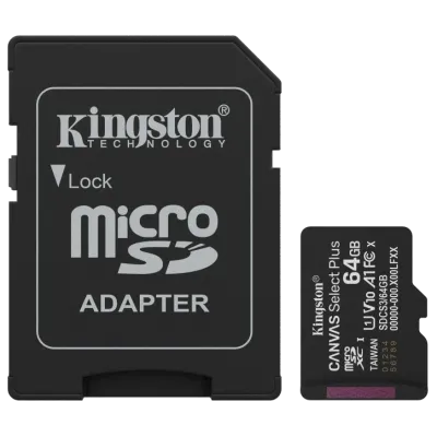 Kingston MICRO SDXC 64GB UHS-I W/ADAPTER Модуль флеш-пам'яті