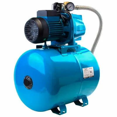 Станція 1.1кВт Hmax 48м Qmax 85л/хв (самовсмоктуючий насос) 50л Україна AQUATICA (775084/50)