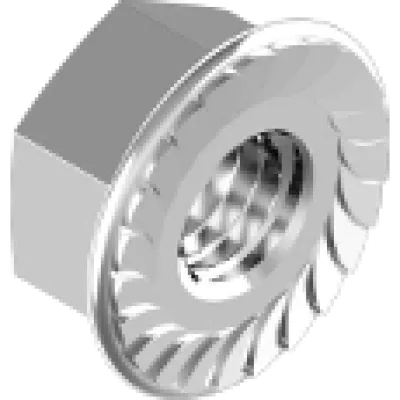 DIN6923 фланц А2 зубч Гайка М8