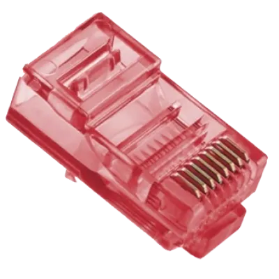 Ritar RJ-45 8P8C UTP Cat-5 Q100 Red Конектор (100 шт/уп.)