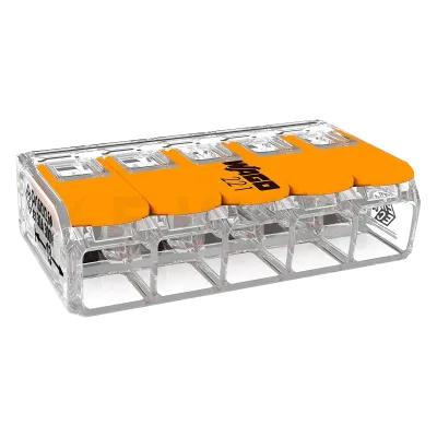 Wago COMPACT 221-615 5-дротова 0,5-6мм2 Клема