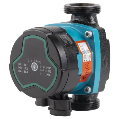 Насос циркуляційний енергозберігаючий 5-60Вт Hmax 8м Qmax 63л/хв Ø1½